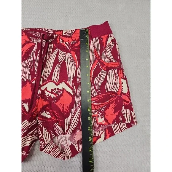 Lucky Brand Shorts Womens Medium 100% Linen Elastic Waist Pockets - Picture 2 of 6